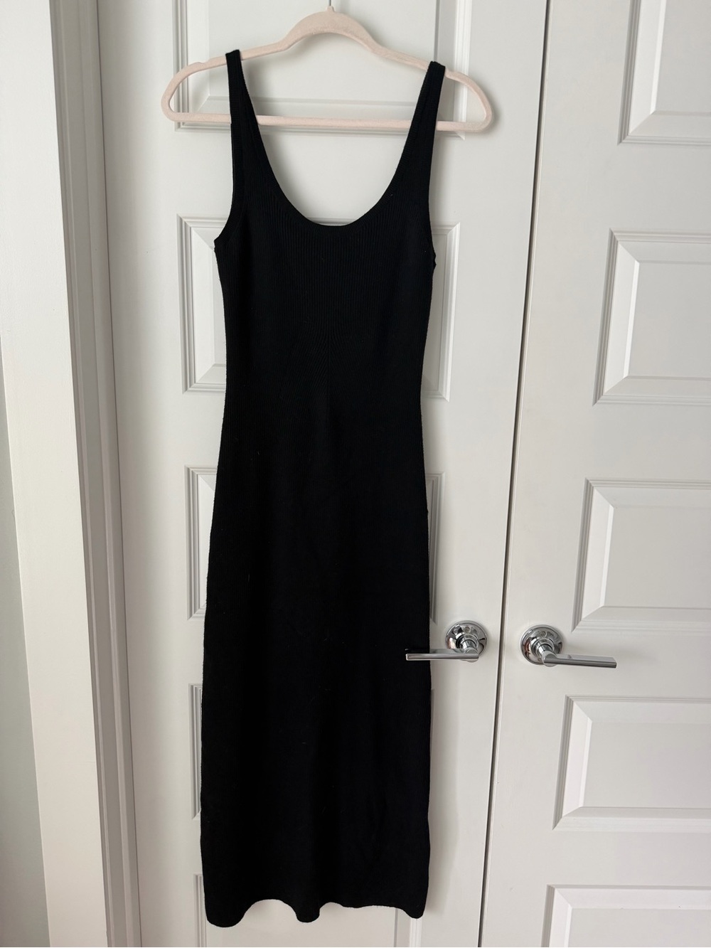 Women’s Aerie Black Knit Tank Maxi Dress Size Small